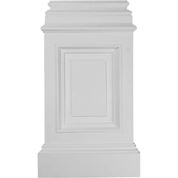 Ekena Millwork 14 3/8"W x 2 1/2"D x 24 3/4"H (Top: 10 7/8"W x 1"P) Classic Large Pedestal Base BAS14X24X02CL - main
